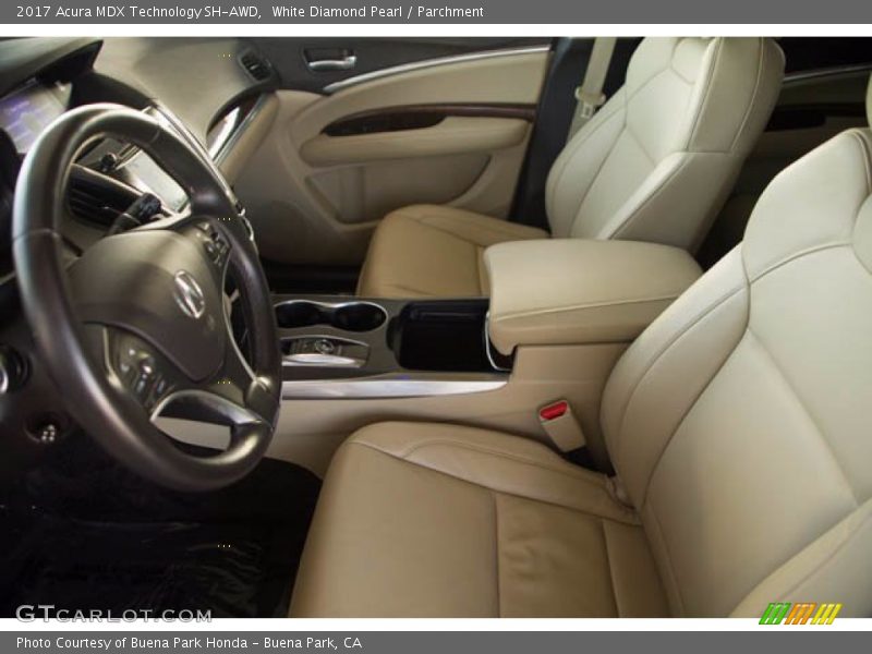 White Diamond Pearl / Parchment 2017 Acura MDX Technology SH-AWD
