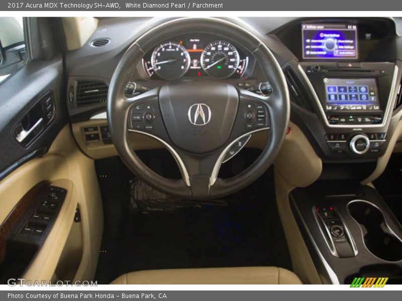 White Diamond Pearl / Parchment 2017 Acura MDX Technology SH-AWD