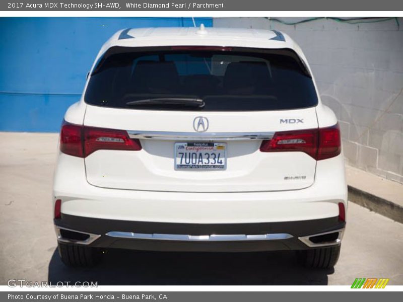 White Diamond Pearl / Parchment 2017 Acura MDX Technology SH-AWD