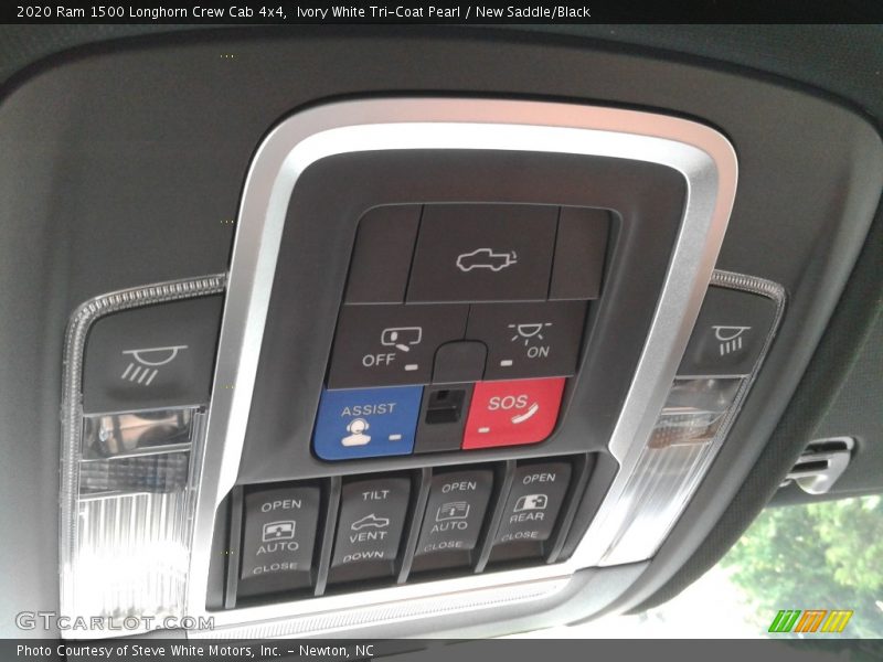 Ivory White Tri-Coat Pearl / New Saddle/Black 2020 Ram 1500 Longhorn Crew Cab 4x4