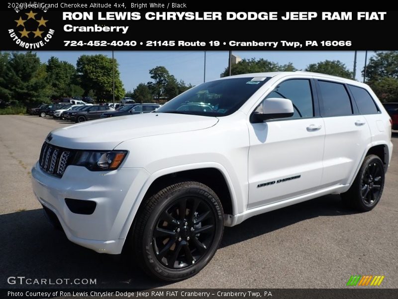 Bright White / Black 2020 Jeep Grand Cherokee Altitude 4x4