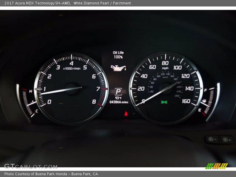 White Diamond Pearl / Parchment 2017 Acura MDX Technology SH-AWD