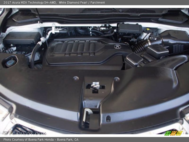 White Diamond Pearl / Parchment 2017 Acura MDX Technology SH-AWD