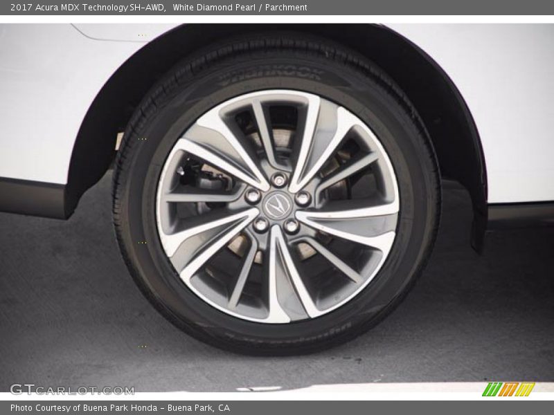 White Diamond Pearl / Parchment 2017 Acura MDX Technology SH-AWD