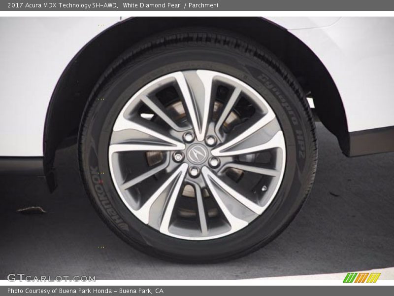 White Diamond Pearl / Parchment 2017 Acura MDX Technology SH-AWD