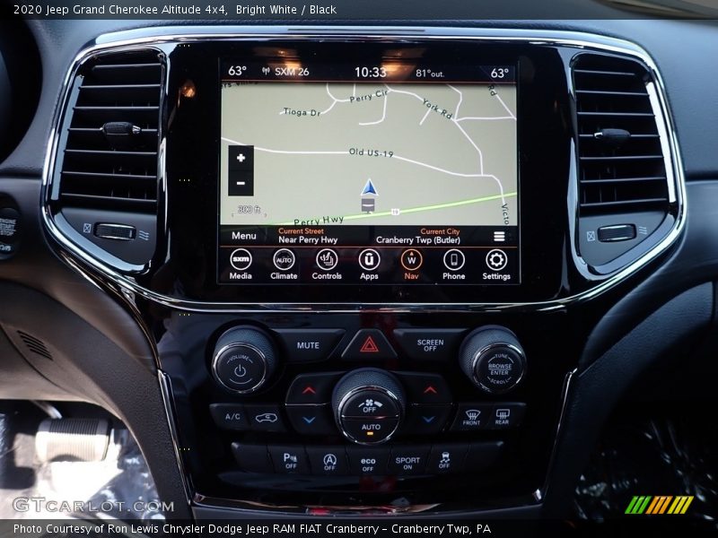 Bright White / Black 2020 Jeep Grand Cherokee Altitude 4x4