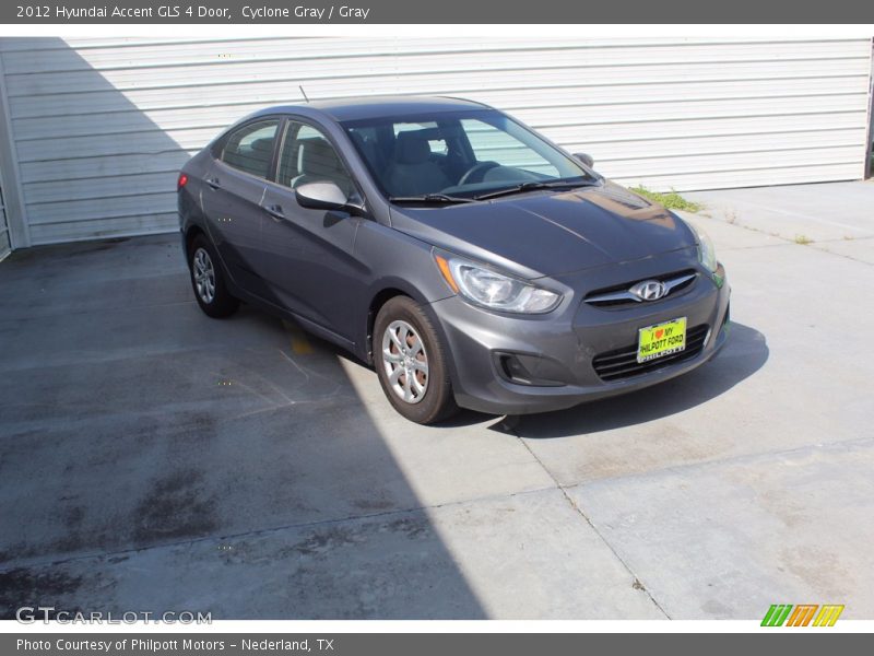 Cyclone Gray / Gray 2012 Hyundai Accent GLS 4 Door