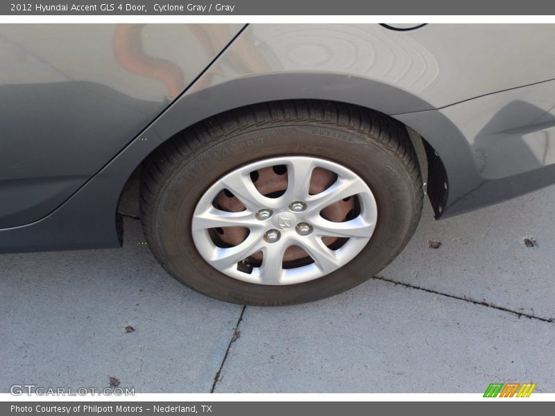 Cyclone Gray / Gray 2012 Hyundai Accent GLS 4 Door