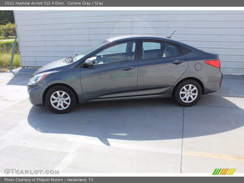 Cyclone Gray / Gray 2012 Hyundai Accent GLS 4 Door