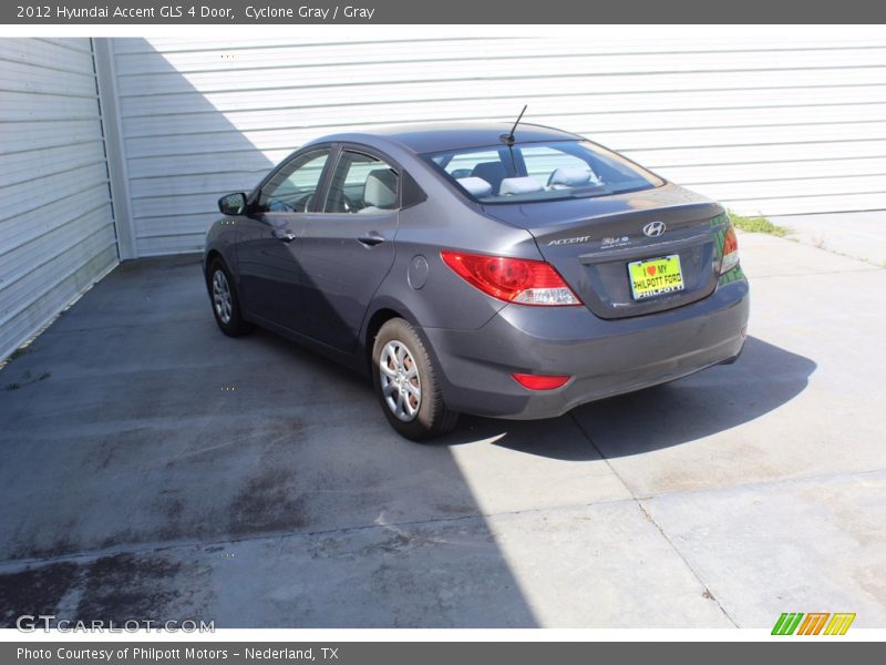 Cyclone Gray / Gray 2012 Hyundai Accent GLS 4 Door