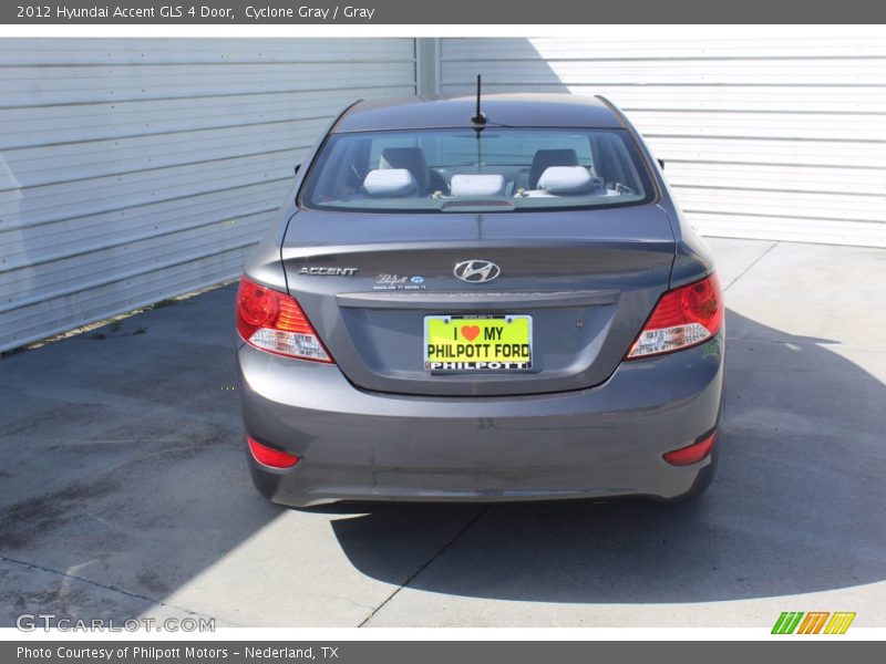 Cyclone Gray / Gray 2012 Hyundai Accent GLS 4 Door