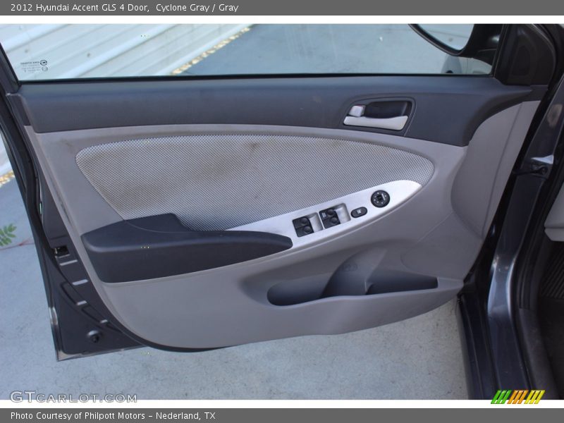 Cyclone Gray / Gray 2012 Hyundai Accent GLS 4 Door