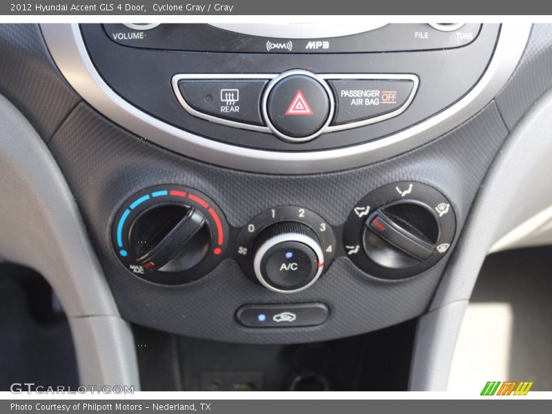 Cyclone Gray / Gray 2012 Hyundai Accent GLS 4 Door