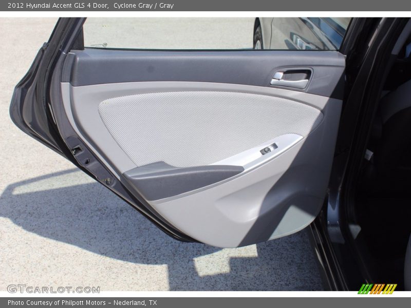 Cyclone Gray / Gray 2012 Hyundai Accent GLS 4 Door