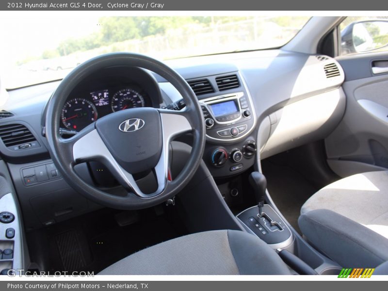 Cyclone Gray / Gray 2012 Hyundai Accent GLS 4 Door