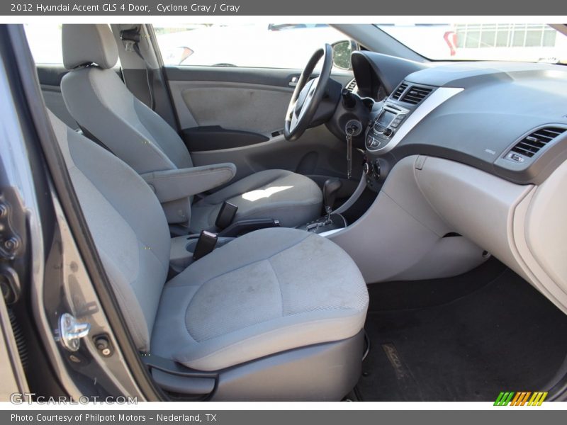 Cyclone Gray / Gray 2012 Hyundai Accent GLS 4 Door