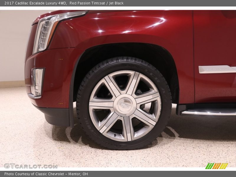 Red Passion Tintcoat / Jet Black 2017 Cadillac Escalade Luxury 4WD