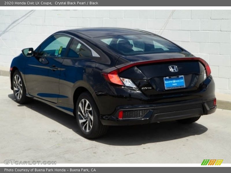 Crystal Black Pearl / Black 2020 Honda Civic LX Coupe