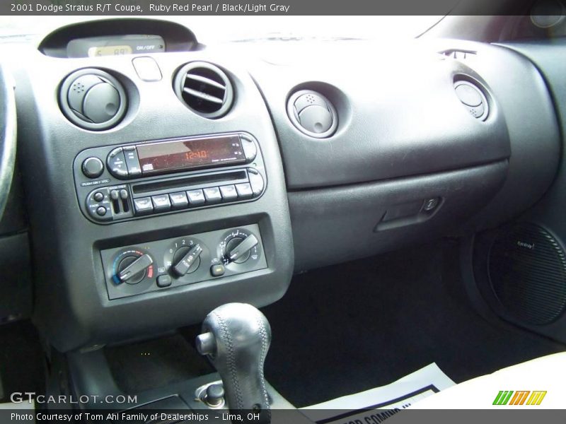 Ruby Red Pearl / Black/Light Gray 2001 Dodge Stratus R/T Coupe