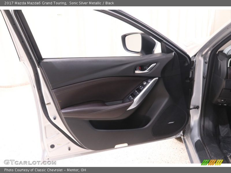 Sonic Silver Metallic / Black 2017 Mazda Mazda6 Grand Touring