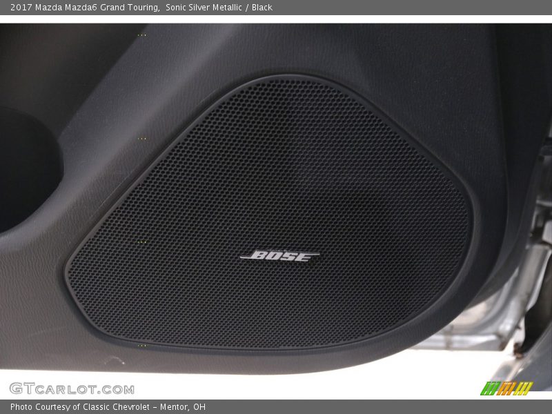 Sonic Silver Metallic / Black 2017 Mazda Mazda6 Grand Touring