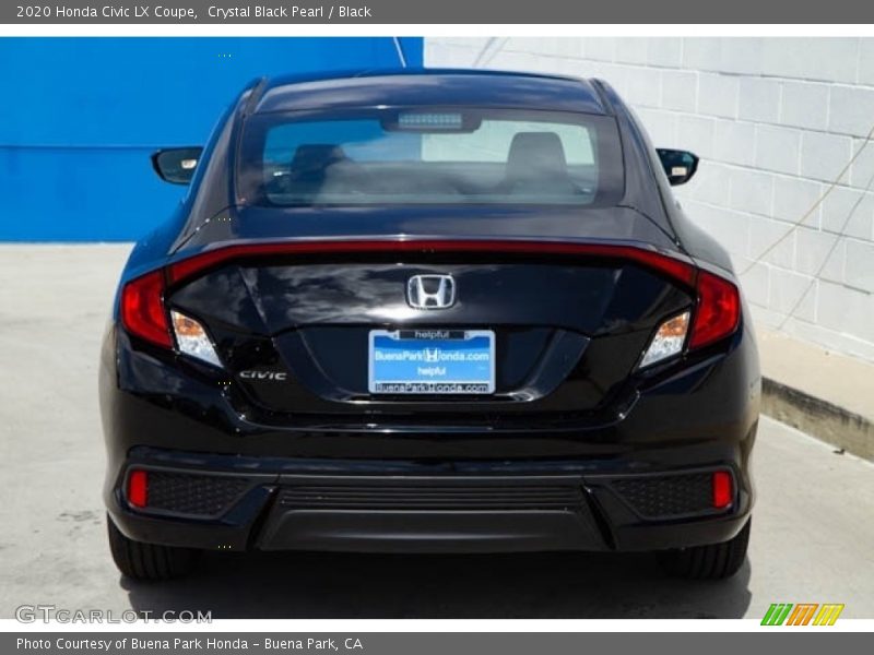Crystal Black Pearl / Black 2020 Honda Civic LX Coupe
