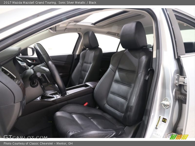 Sonic Silver Metallic / Black 2017 Mazda Mazda6 Grand Touring