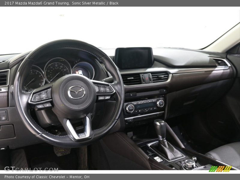 Sonic Silver Metallic / Black 2017 Mazda Mazda6 Grand Touring