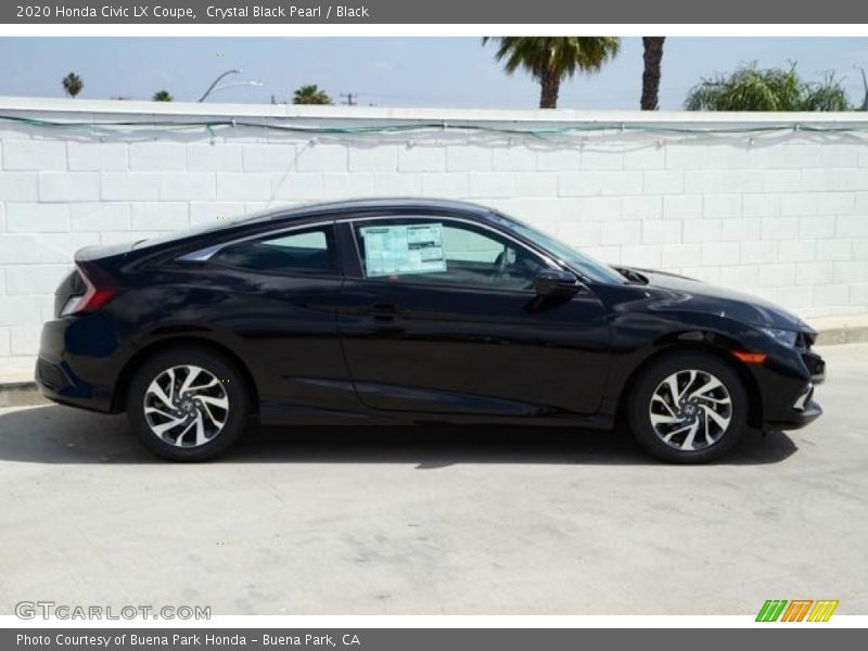 Crystal Black Pearl / Black 2020 Honda Civic LX Coupe