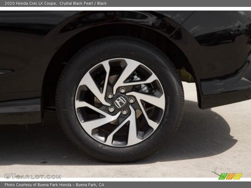 Crystal Black Pearl / Black 2020 Honda Civic LX Coupe