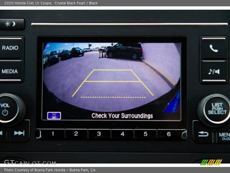 Crystal Black Pearl / Black 2020 Honda Civic LX Coupe