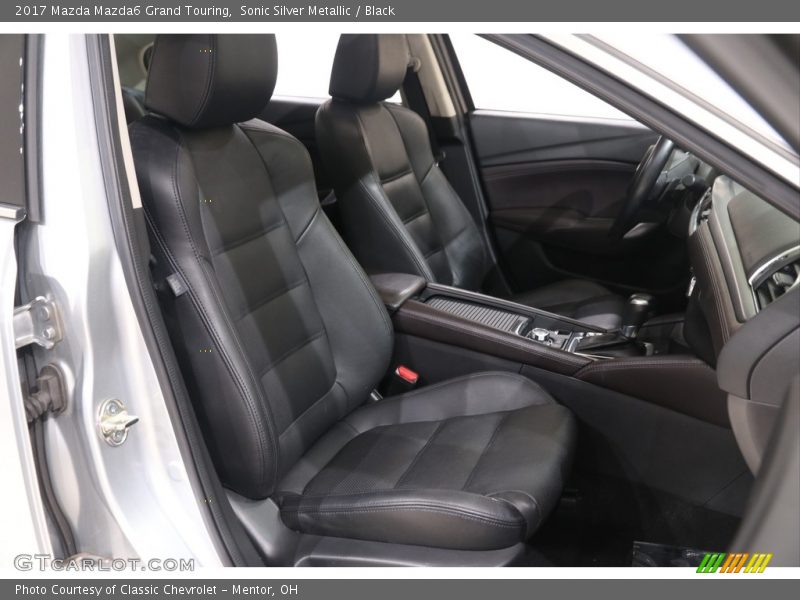 Sonic Silver Metallic / Black 2017 Mazda Mazda6 Grand Touring