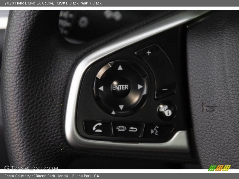 Crystal Black Pearl / Black 2020 Honda Civic LX Coupe