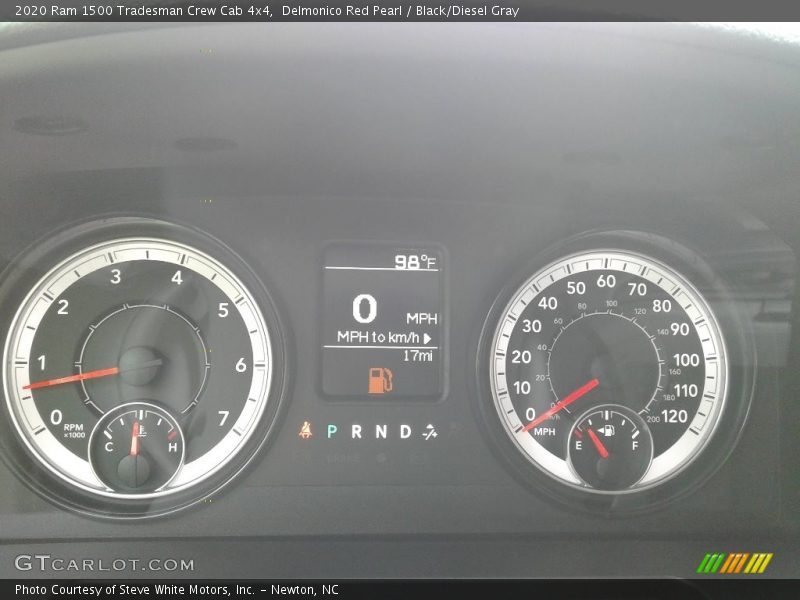 Delmonico Red Pearl / Black/Diesel Gray 2020 Ram 1500 Tradesman Crew Cab 4x4
