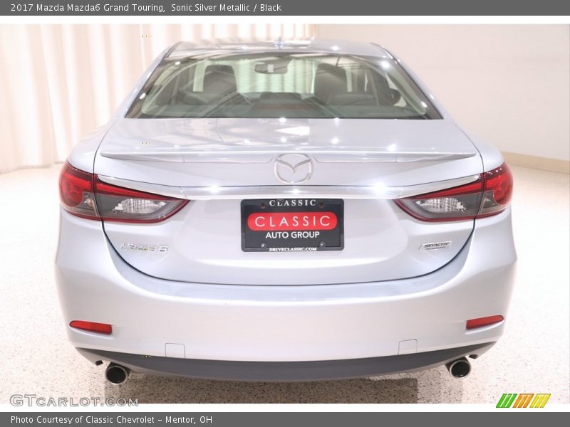 Sonic Silver Metallic / Black 2017 Mazda Mazda6 Grand Touring