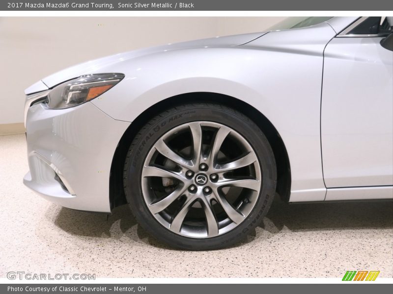 Sonic Silver Metallic / Black 2017 Mazda Mazda6 Grand Touring