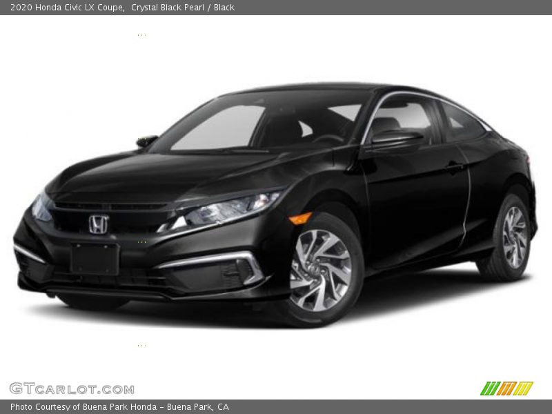 Crystal Black Pearl / Black 2020 Honda Civic LX Coupe