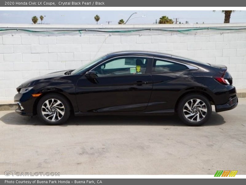 Crystal Black Pearl / Black 2020 Honda Civic LX Coupe