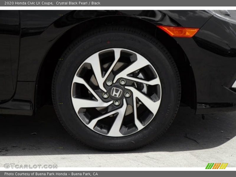 Crystal Black Pearl / Black 2020 Honda Civic LX Coupe
