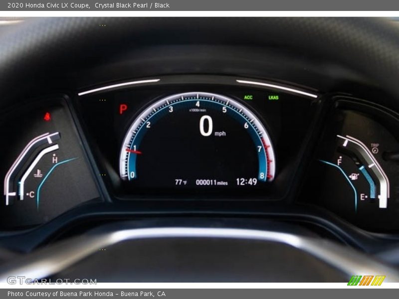 Crystal Black Pearl / Black 2020 Honda Civic LX Coupe