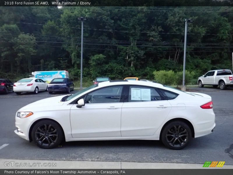  2018 Fusion SE AWD White Platinum