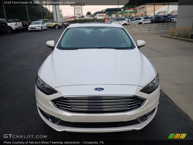  2018 Fusion SE AWD White Platinum