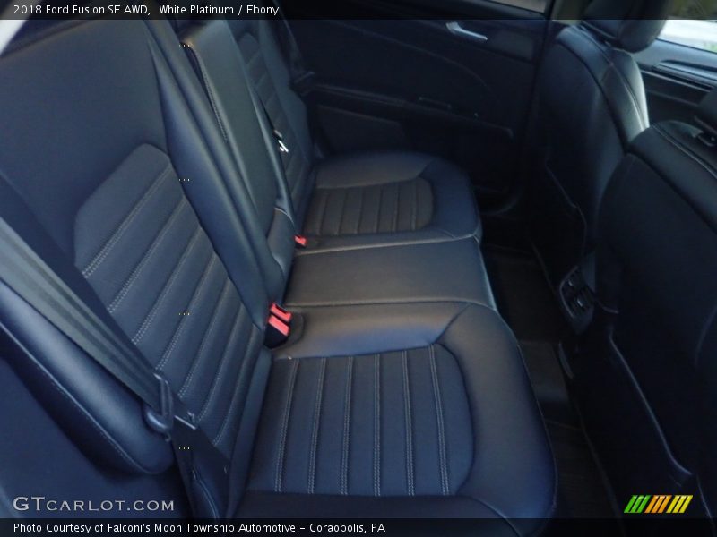 Rear Seat of 2018 Fusion SE AWD