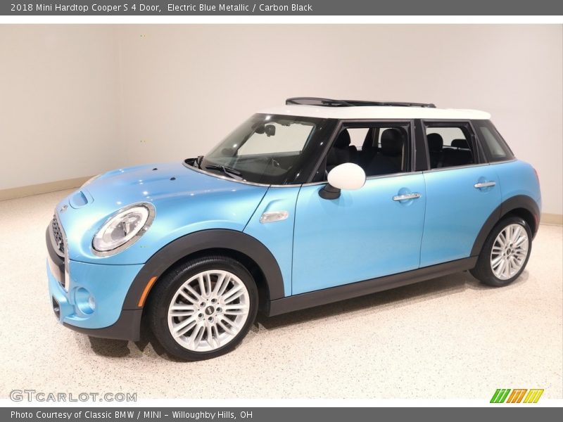 Electric Blue Metallic / Carbon Black 2018 Mini Hardtop Cooper S 4 Door