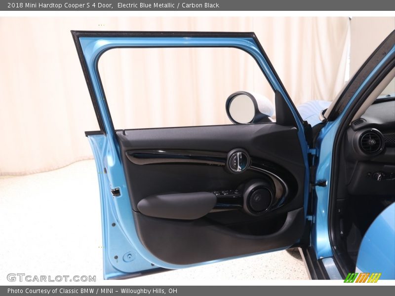 Electric Blue Metallic / Carbon Black 2018 Mini Hardtop Cooper S 4 Door