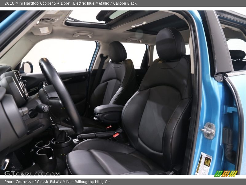 Electric Blue Metallic / Carbon Black 2018 Mini Hardtop Cooper S 4 Door