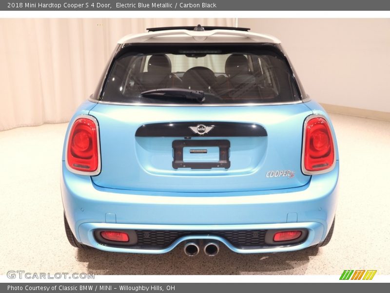 Electric Blue Metallic / Carbon Black 2018 Mini Hardtop Cooper S 4 Door