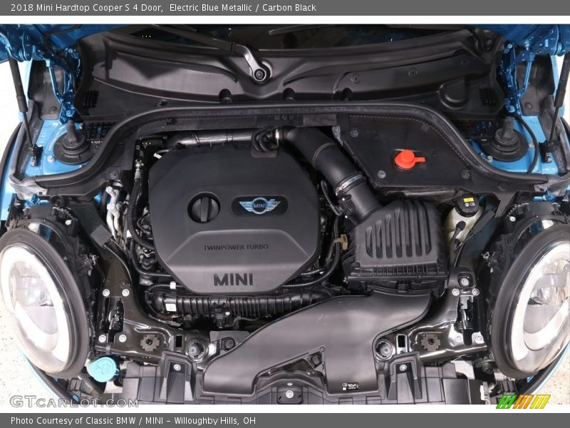 Electric Blue Metallic / Carbon Black 2018 Mini Hardtop Cooper S 4 Door