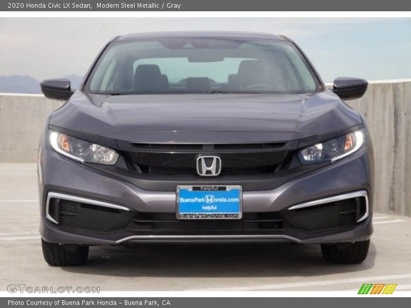 Modern Steel Metallic / Gray 2020 Honda Civic LX Sedan