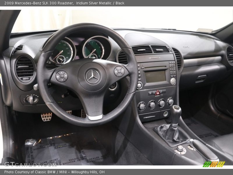 Iridium Silver Metallic / Black 2009 Mercedes-Benz SLK 300 Roadster